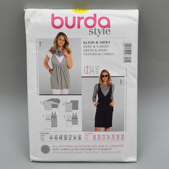 Burda Women's Sewing Patterns Multi-Size Options Mixed Lot of 3 Bundle Germany - Picture 4 of 8